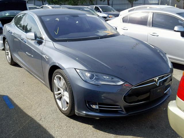 5YJSA1CG2DFP22341 - 2013 TESLA MODEL S GRAY photo 1