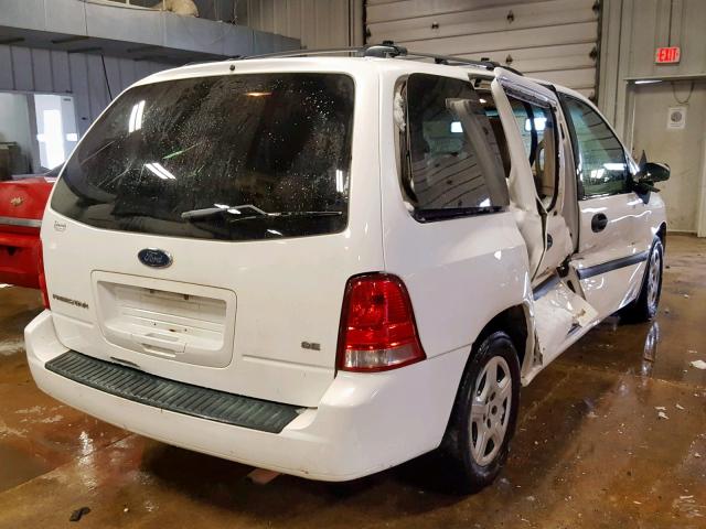 2FMZA51645BA42662 - 2005 FORD FREESTAR S WHITE photo 4