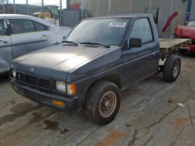 1N6SD11S1TC343693 - 1996 NISSAN TRUCK BASE CHARCOAL photo 2