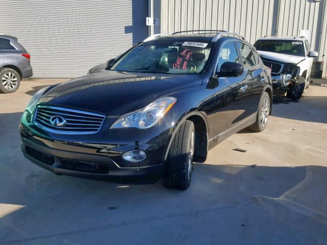 JNKAJ09F28M358678 - 2008 INFINITI EX35 BASE BLACK photo 2
