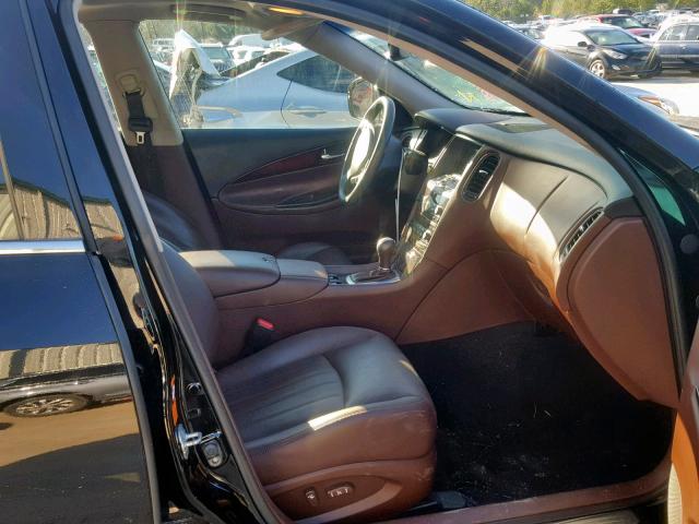 JNKAJ09F28M358678 - 2008 INFINITI EX35 BASE BLACK photo 5