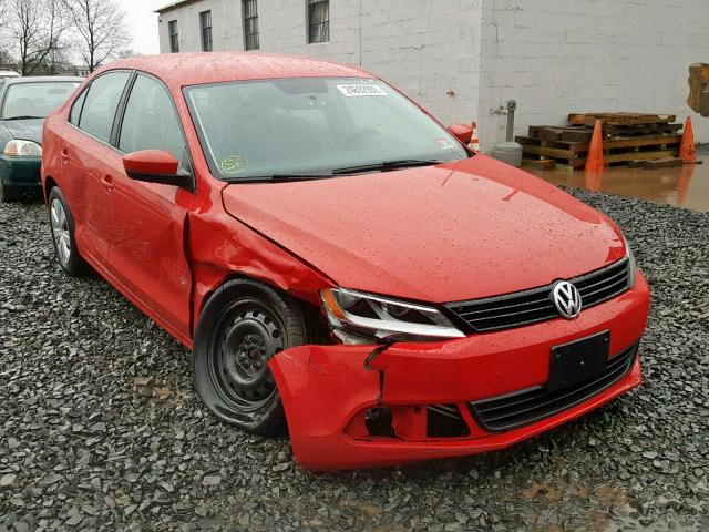 3VW2K7AJ1BM112337 - 2011 VOLKSWAGEN JETTA BASE RED photo 1