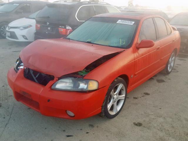 3N1AB51A42L729923 - 2002 NISSAN SENTRA SE- RED photo 2