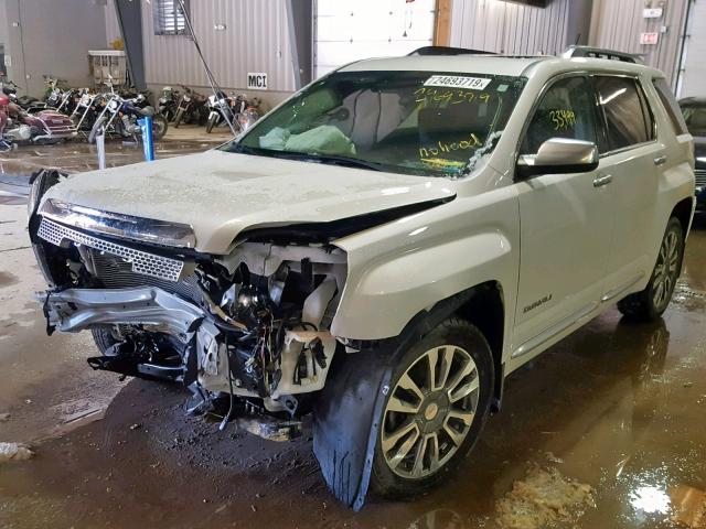 2GKFLVE30G6155106 - 2016 GMC TERRAIN DE WHITE photo 2