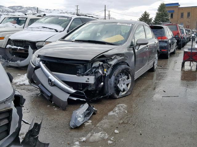 1HGFA16517L030697 - 2007 HONDA CIVIC LX GRAY photo 2