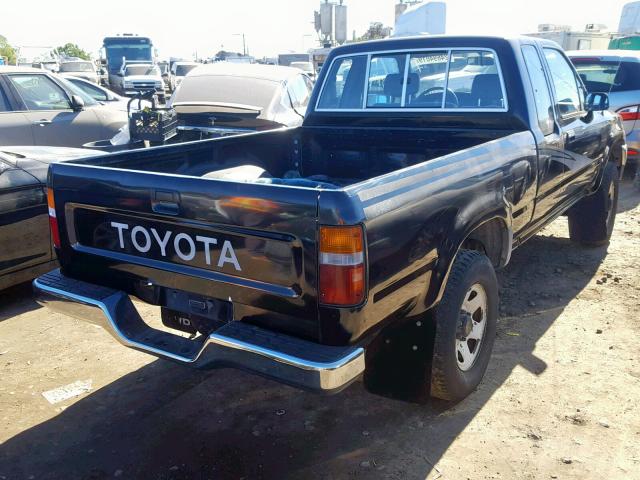 JT4RN13P9P6054430 - 1993 TOYOTA PICKUP 1/2 BLACK photo 4