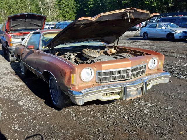 1H57U5Z430877 - 1975 CHEVROLET MONTE CARL BROWN photo 1