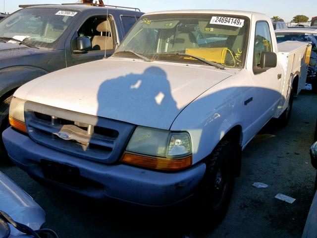 1FTYR10V1XUA36521 - 1999 FORD RANGER WHITE photo 2