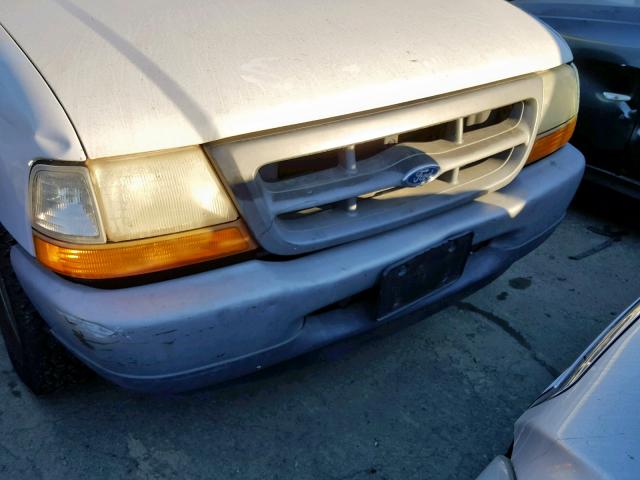 1FTYR10V1XUA36521 - 1999 FORD RANGER WHITE photo 9