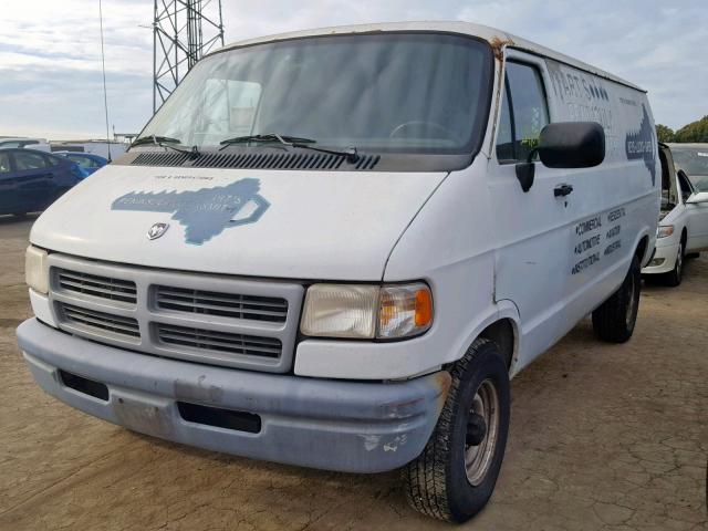 2B7HB21Y4VK558503 - 1997 DODGE RAM VAN B2 WHITE photo 2