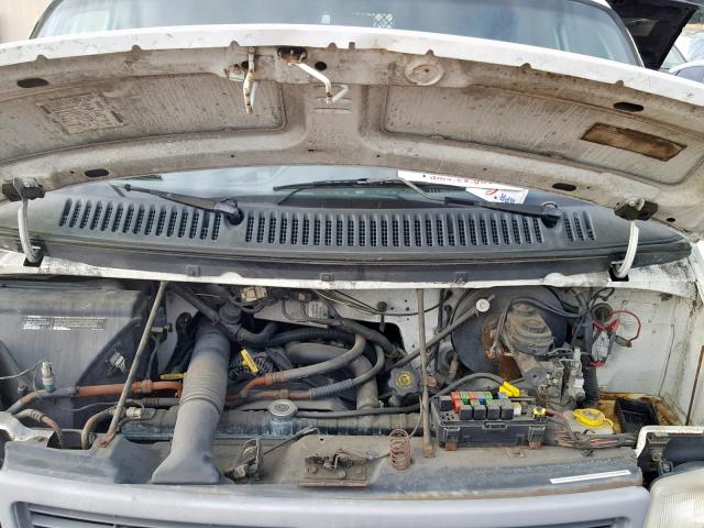 2B7HB21Y4VK558503 - 1997 DODGE RAM VAN B2 WHITE photo 7