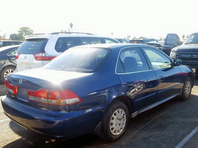 1HGCF86662A036294 - 2002 HONDA ACCORD VAL BLUE photo 4