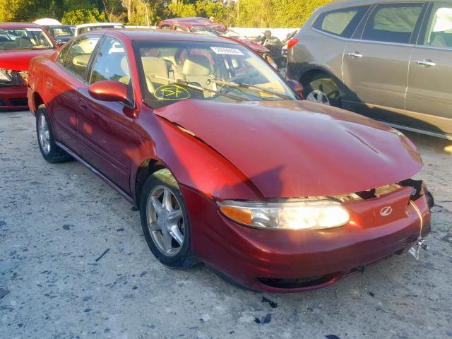 1G3NF52E2YC429791 - 2000 OLDSMOBILE ALERO GLS BURGUNDY photo 1