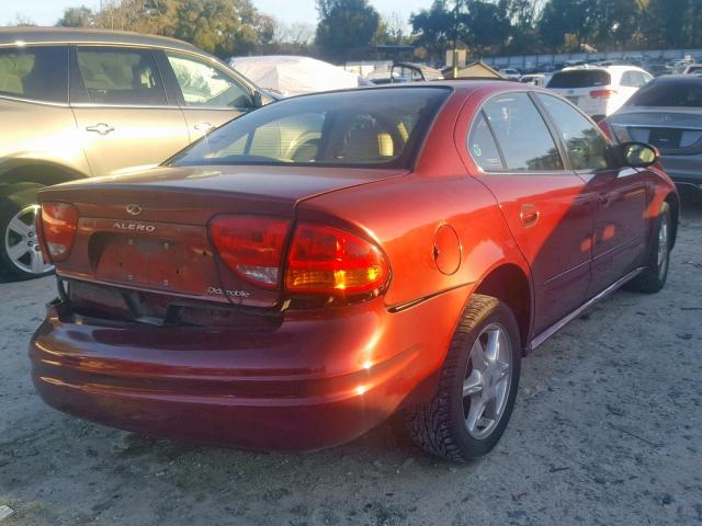 1G3NF52E2YC429791 - 2000 OLDSMOBILE ALERO GLS BURGUNDY photo 4