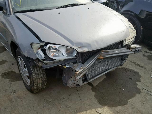 2HGES16365H620749 - 2005 HONDA CIVIC DX V GRAY photo 9