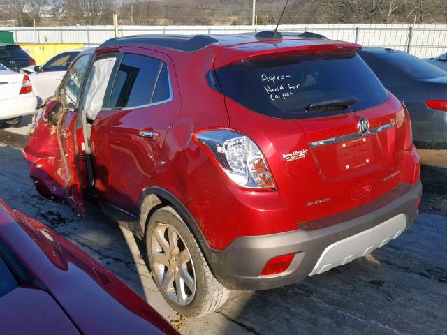 KL4CJCSB9FB244487 - 2015 BUICK ENCORE RED photo 3