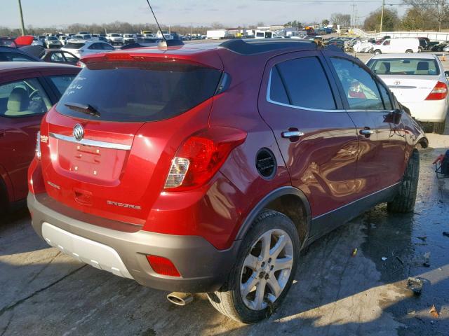 KL4CJCSB9FB244487 - 2015 BUICK ENCORE RED photo 4