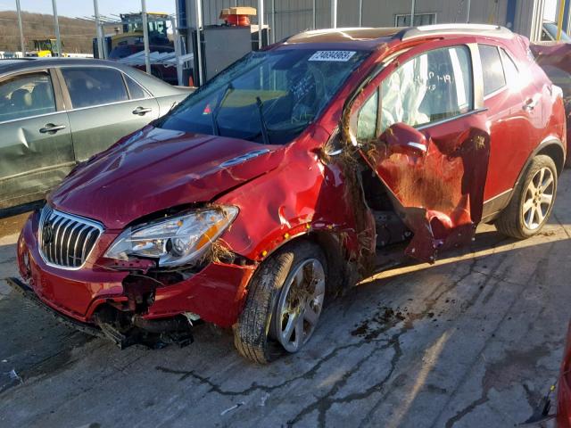 KL4CJCSB9FB244487 - 2015 BUICK ENCORE RED photo 9