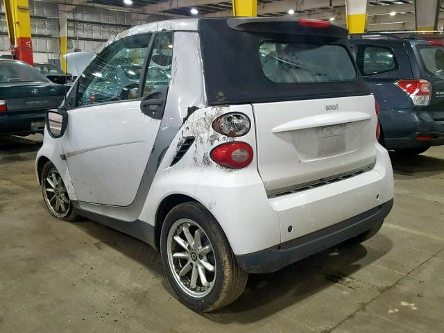 WMEEK31X18K202358 - 2008 SMART FORTWO PAS 白色 照片 3