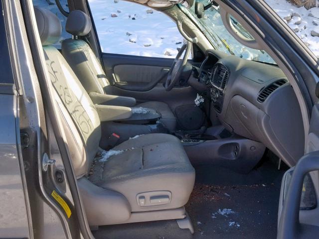 5TDBT48A63S194846 - 2003 TOYOTA SEQUOIA LI GRAY photo 5