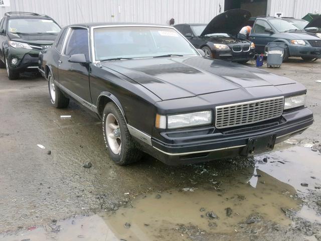 1G1GZ11Z3HP155581 - 1987 CHEVROLET MONTE CARL BLACK photo 1