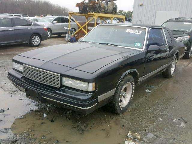 1G1GZ11Z3HP155581 - 1987 CHEVROLET MONTE CARL BLACK photo 2