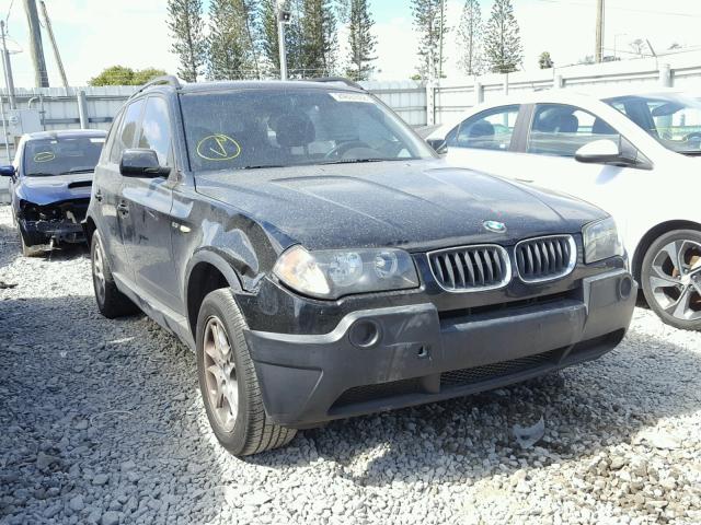 WBXPA73475WC47187 - 2005 BMW X3 2.5I BLACK photo 1