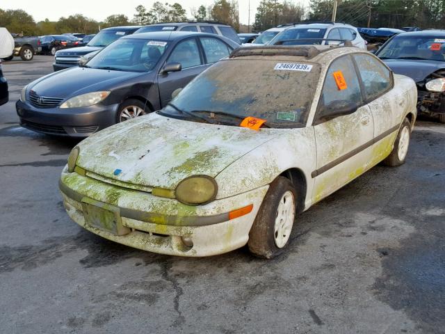 3B3ES67C8ST512714 - 1995 DODGE NEON SPORT WHITE photo 2