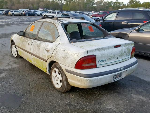 3B3ES67C8ST512714 - 1995 DODGE NEON SPORT WHITE photo 3