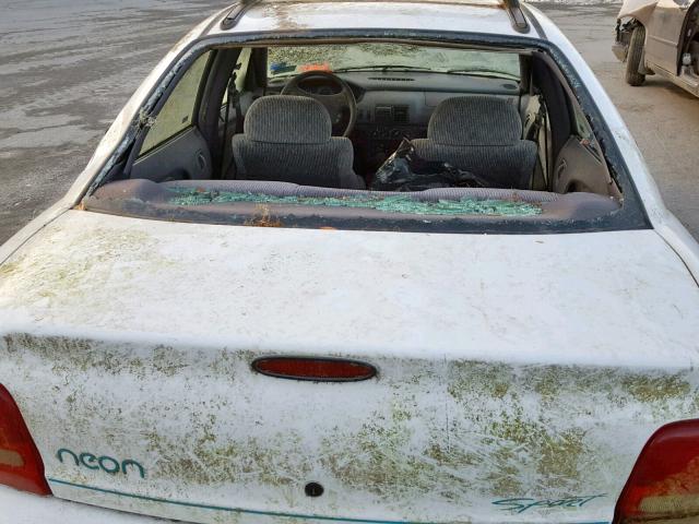 3B3ES67C8ST512714 - 1995 DODGE NEON SPORT WHITE photo 9