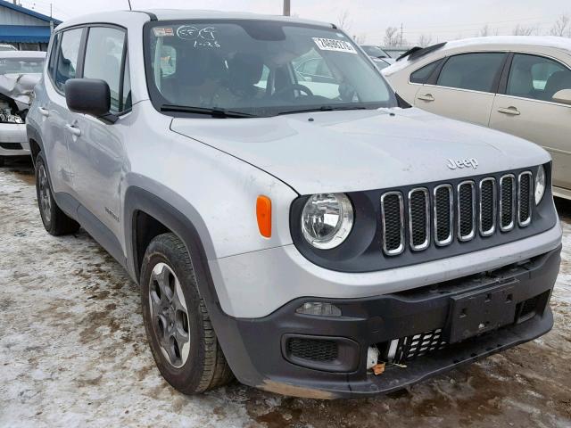 ZACCJAAT8GPC62281 - 2016 JEEP RENEGADE S SILVER photo 1