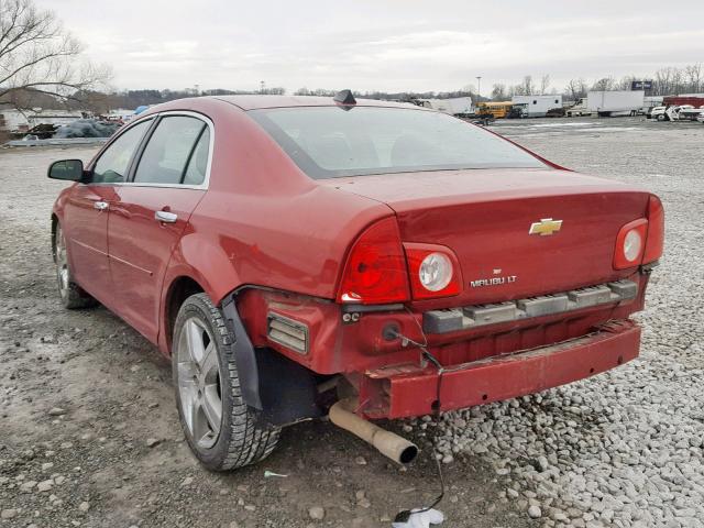 1G1ZC5E02CF347019 - 2012 CHEVROLET MALIBU 1LT 红色 照片 3