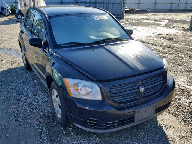 1B3HB28B48D561967 - 2008 DODGE CALIBER BLACK photo 1