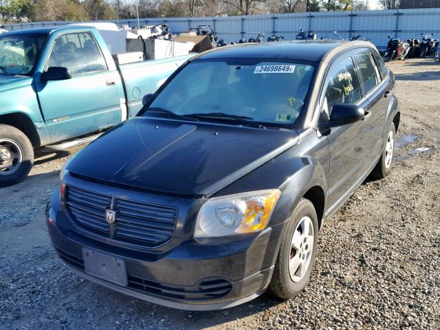 1B3HB28B48D561967 - 2008 DODGE CALIBER BLACK photo 2