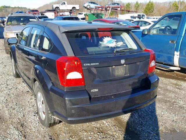 1B3HB28B48D561967 - 2008 DODGE CALIBER BLACK photo 3