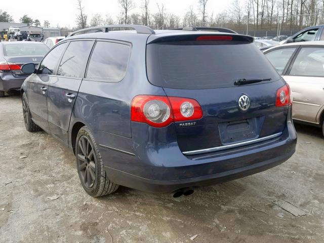 WVWTU73C37E007750 - 2007 VOLKSWAGEN PASSAT 3.6 BLUE photo 3