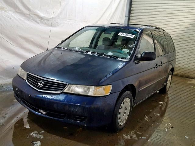 5FNRL18523B088091 - 2003 HONDA ODYSSEY LX BLUE photo 2