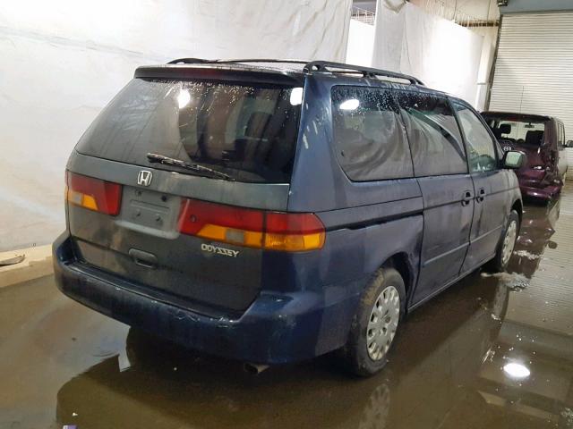 5FNRL18523B088091 - 2003 HONDA ODYSSEY LX BLUE photo 4