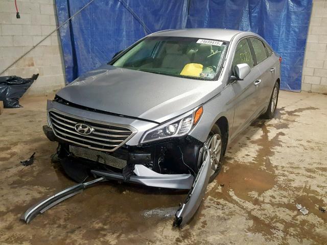 5NPE24AFXFH214869 - 2015 HYUNDAI SONATA SE SILVER photo 2