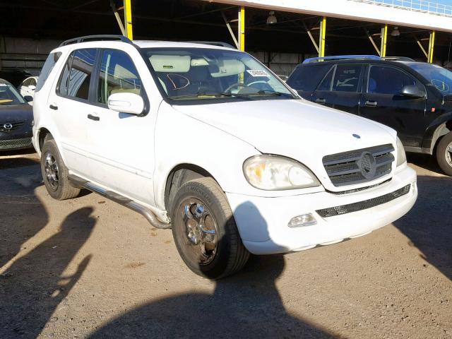 4JGAB54E53A392551 - 2003 MERCEDES-BENZ ML 320 WHITE photo 1