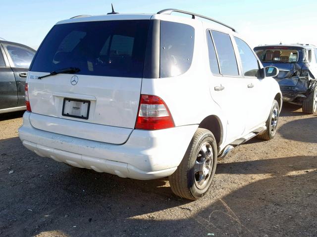 4JGAB54E53A392551 - 2003 MERCEDES-BENZ ML 320 WHITE photo 4