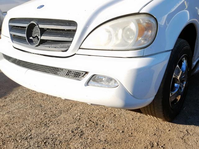 4JGAB54E53A392551 - 2003 MERCEDES-BENZ ML 320 WHITE photo 9