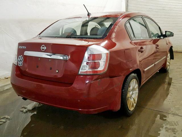 3N1AB6AP8AL616971 - 2010 NISSAN SENTRA 2.0 MAROON photo 4