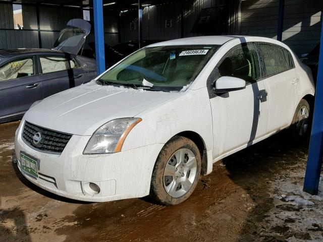 3N1AB61E38L614909 - 2008 NISSAN SENTRA 2.0 WHITE photo 2