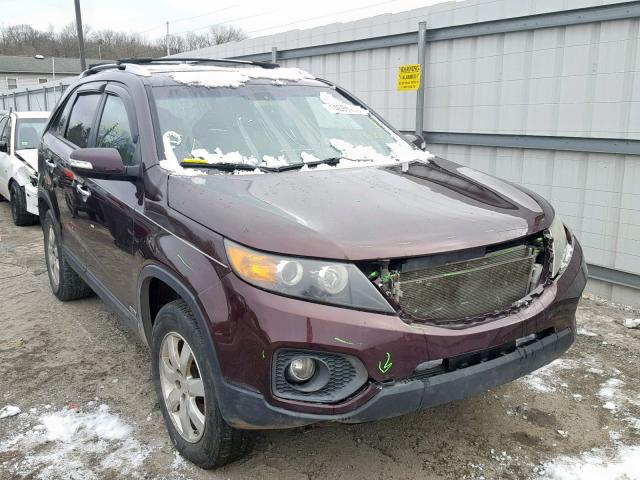 5XYKTDA18BG172790 - 2011 KIA SORENTO BA BURGUNDY photo 1