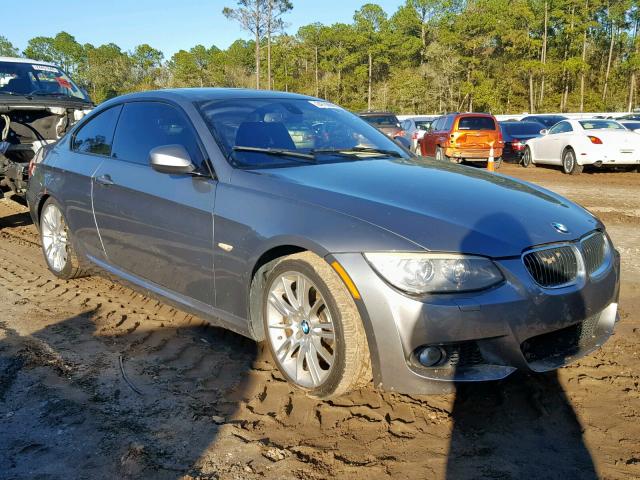 WBAKG7C53BE598303 - 2011 BMW 335 I GRAY photo 1