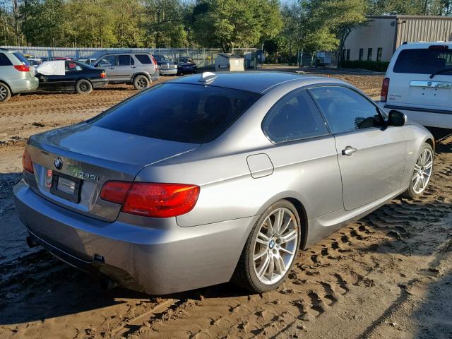 WBAKG7C53BE598303 - 2011 BMW 335 I GRAY photo 4