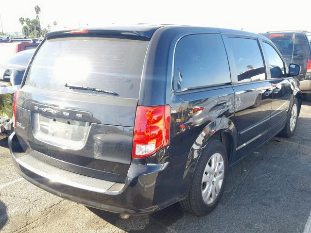 2C4RDGBG4DR795564 - 2013 DODGE GRAND CARA BLACK photo 4