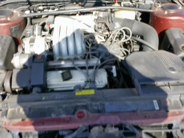 1G6VR3171HU102603 - 1987 CADILLAC ALLANTE BURGUNDY photo 7