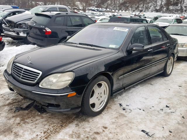 WDBNG70J92A291192 - 2002 MERCEDES-BENZ S 430 BLACK photo 2